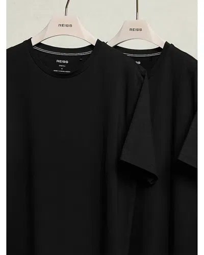 Reiss Lounge Tees, Pack Of 2 In Black