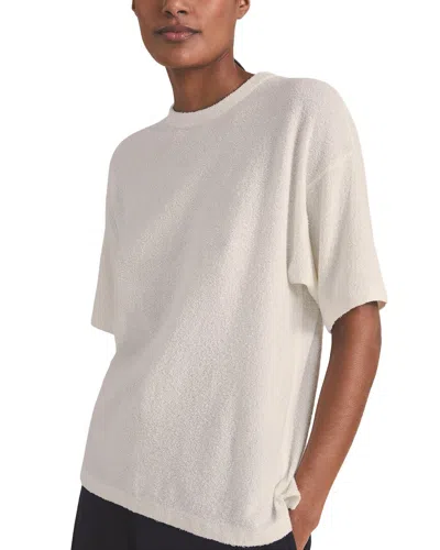 Reiss Lowen Knitted T-shirt In Neutral