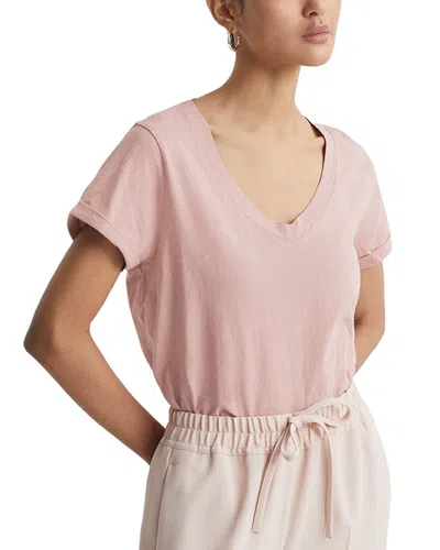 Reiss Luana V T-shirt In Pink