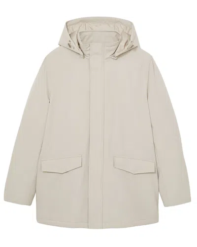 Reiss Lucan Hooded Jacket In White
