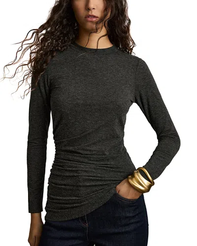 Reiss Lucia Asymmetric Top In Charcoal