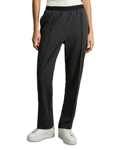 Reiss Lucia Tapered Pants In Charcoal Grey