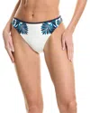 Reiss Lucille Printed Bikini Bottom In White