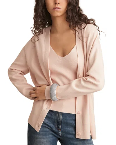 Reiss Lucy Cardigan In Pink
