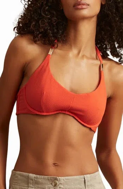 REISS REISS LUCY TEXTURED BIKINI TOP