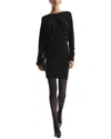 Reiss Lucy Wool-blend Dress In Black