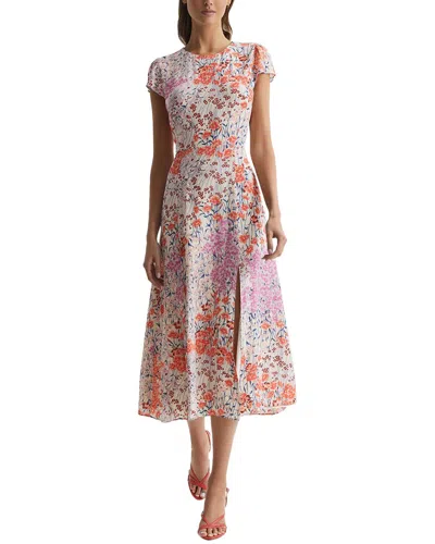 Reiss Luna Meadow Print Dress In Pink