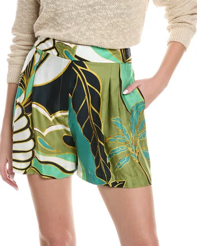 Reiss Luna Print Short In Green