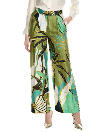 Reiss Luna Wide Leg Print Trouser In Multi