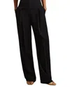 Reiss Lydia Double Pleat Wide Leg Pant In Black