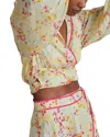 Reiss Lyla Buttercup Printed Blouse In Multi