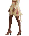 Reiss Lyla Buttercup Printed Flippy Skirt In Multi