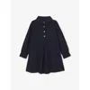 Reiss Navy Lyra Long-sleeve Corduroy Dress 9-13 In Black