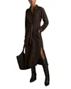 REISS MABEL LONG SLEEVE MIDI DRESS