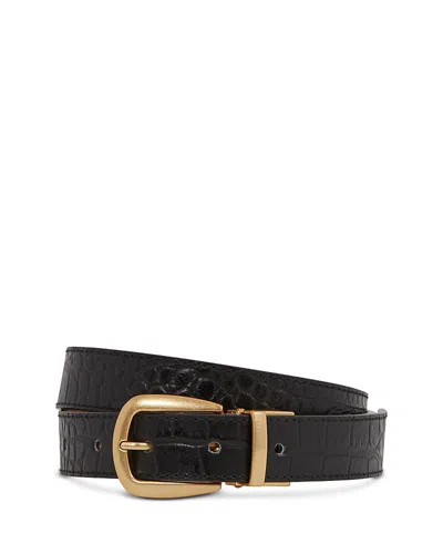 Reiss Black/camel Madison Reversible Leather Belt