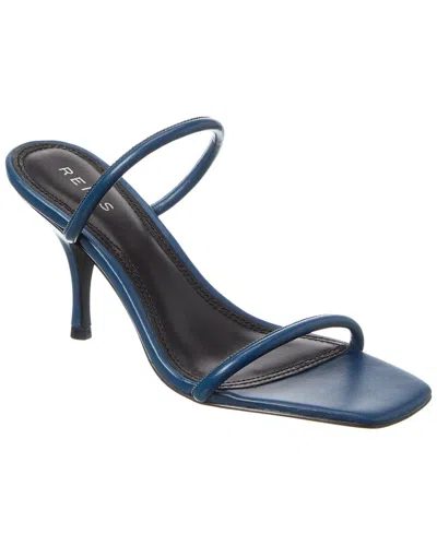 Reiss Magda Leather Sandal In Blue