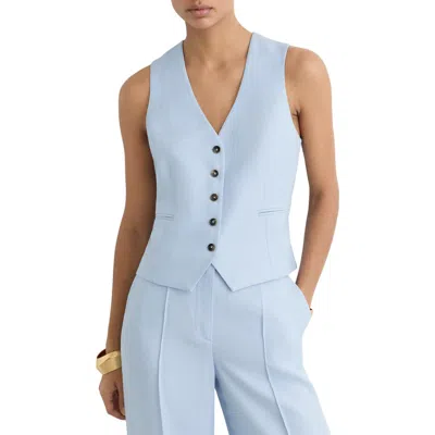 Reiss Magda Vest In Blue