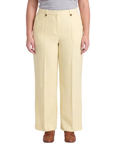 Reiss Magda Wide Leg Suit Trouser In Yellow