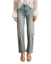Reiss Mahni High Rise Barrel Leg Jeans In Light Blue In Light Blue
