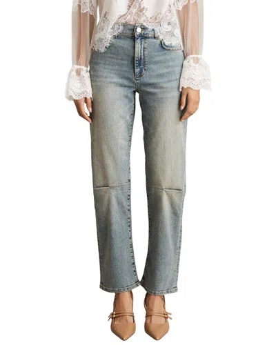 Reiss Mahni-barrel Leg Jean In Blue