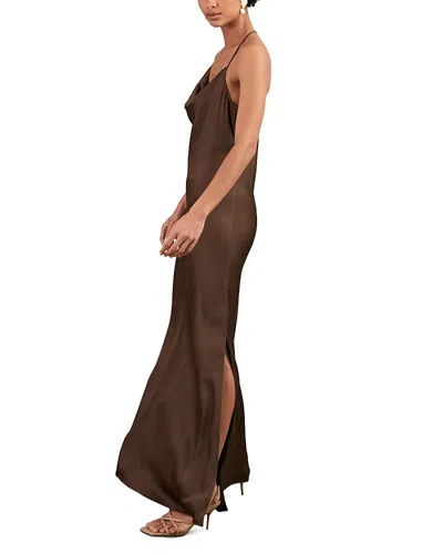 Reiss Maisley Slip Dress In Brown
