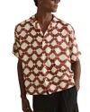 Reiss Makarb Abstract Floral Camp Shirt In Multi