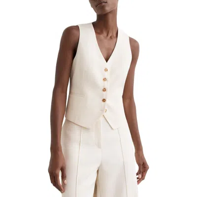 Reiss Malin Vest In White