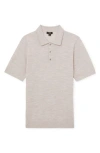 Reiss Manor Merino Wool Polo In Gray