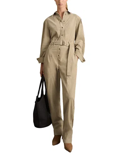 Reiss Mara Tapered Jumpsuit In Neutral