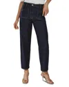 Reiss Marcie Straight Patch Pocket Jeans In Dark Blue In Blue
