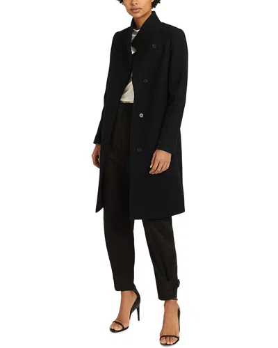Reiss Marcie Wool-blend Coat In Black