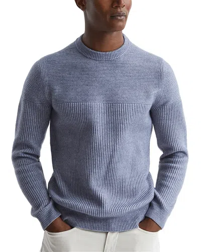 Reiss Marcus Wool & Alpaca-blend Sweater In Blue