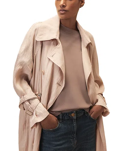 Reiss Marianna Lightweight Mac Coat In Neutral