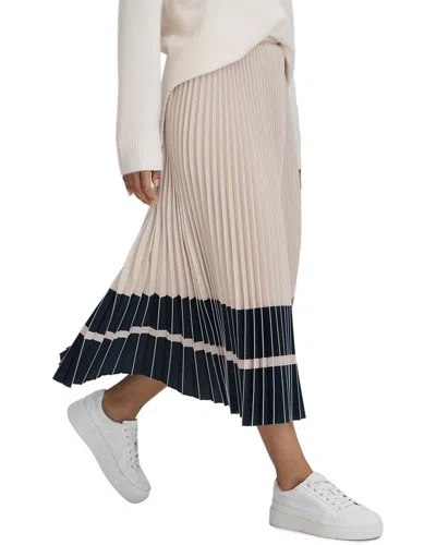 REISS MARIE COLORBLOCK PLEATED SKIRT