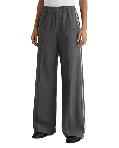 Reiss Marlow Pintuck Track Pants In Gray