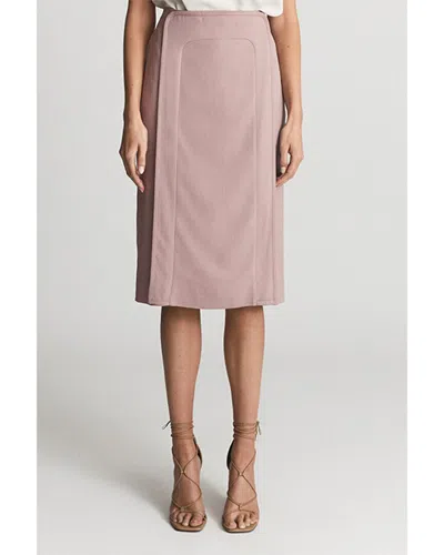 Reiss Marty Tipped Skirt In Pink