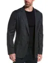 Reiss Matinee Linen & Wool-blend Blazer In Blue