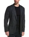 Reiss Matinee Linen & Wool-blend Blazer In Blue