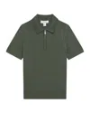 Reiss Maxwell Merino Wool 1/2-zip Pullover In Gray