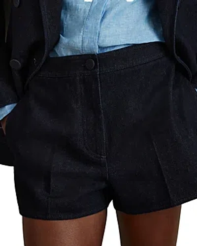 Reiss Maya Denim Shorts In Dark Blue