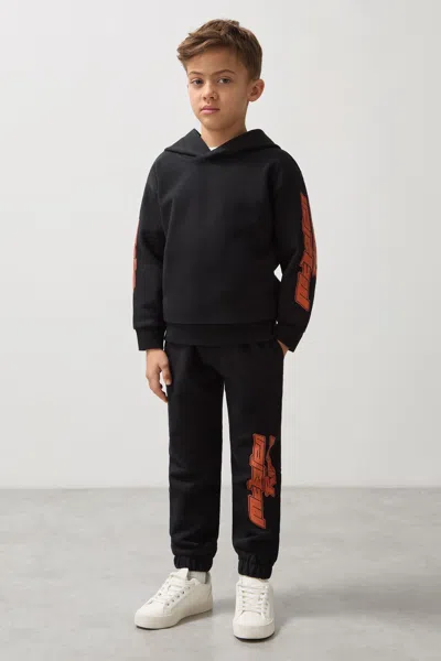 Reiss Mclaren Reiss Black Unisex Fit Mclaren F1 Team Cotton Logo Joggers