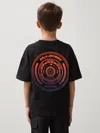 Reiss Mclaren Black 9-13 Yrs Unisex Fit Oversized Mclaren F1 Team Tyre T-shirt