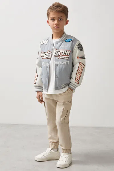 Reiss Mclaren Blue Tones 9-13 Yrs Mclaren F1 Team Bomber Jacket Unisex Fit