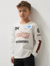 Reiss Mclaren White 9-13 Yrs Unisex Fit Mclaren F1 Team Cotton Logo T-shirt