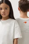 Reiss Mclaren White 3-9 Yrs Mclaren F1 Team Oversize Logo T-shirt Unisex Fit