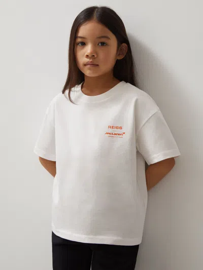 Reiss Mclaren White/blue 3-9 Yrs Unisex Fit Mclaren F1 Team Monaco Gp T-shirt