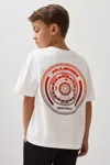 Reiss Mclaren White Unisex Fit Oversized Mclaren F1 Team Tyre T-shirt