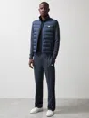 Reiss Mclaren Airforce Blue Mclaren F1 Team Quilted Hybrid Jacket In Blue