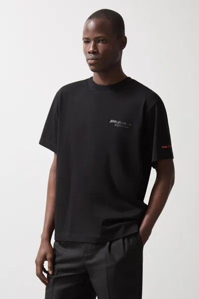 Reiss Mclaren Black Mclaren F1 Team Oversize Unisex Fit Logo T-shirt