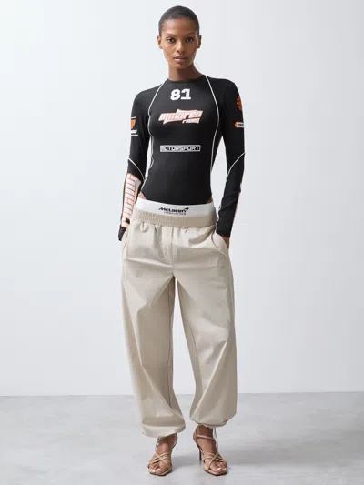 Reiss Mclaren Black Mclaren F1 Team Printed Race Bodysuit